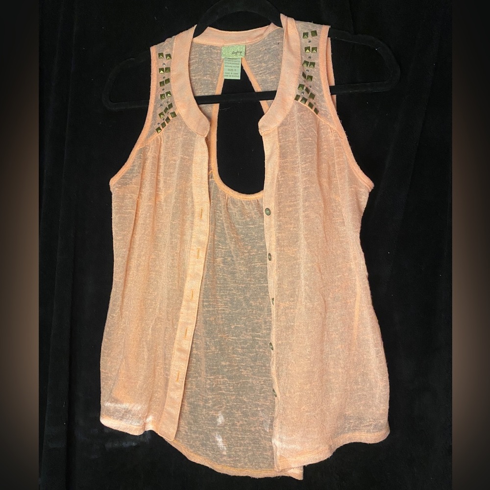 Daytrip Neon Pink Blouse Tank Size Small